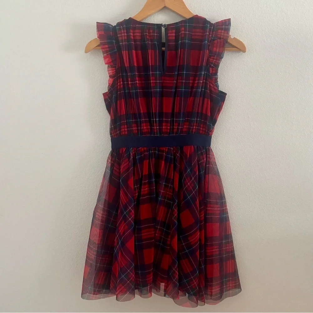Vineyard Vines Girls Plaid Tulle Dress – Size S (8–10)